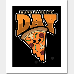 FUNNY Pepperoni Pizza Slice Pizza Lover Posters and Art